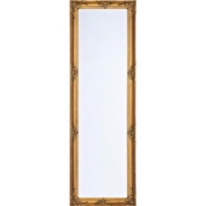 Guld spejl facetslebet let barok 55x170cm - Se flere Guldspejle